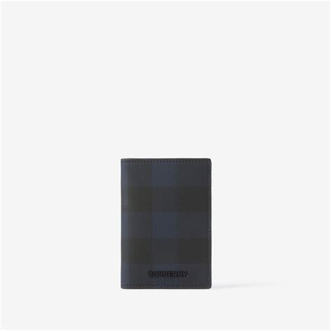 burberry london check and leather folding card case|burberry folding card case.